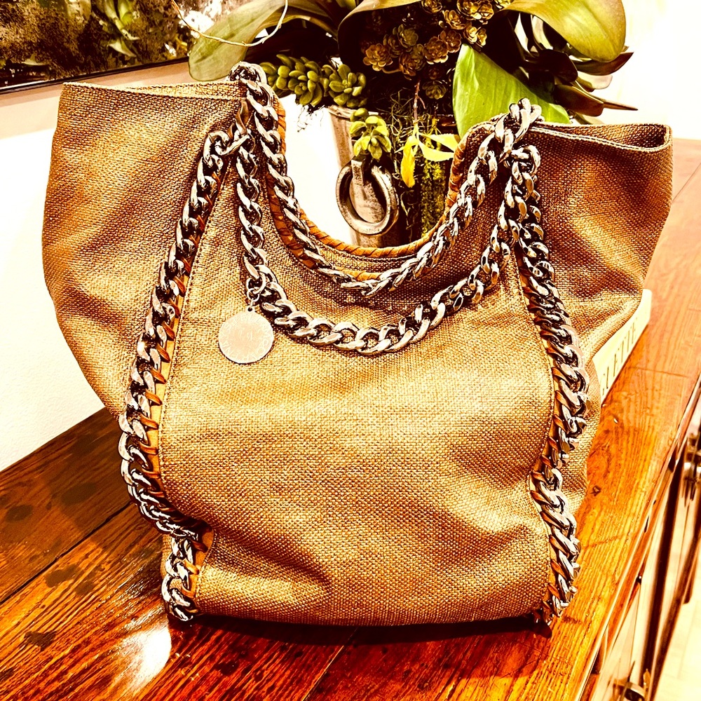 Stella McCartney Falabella Linen Tote Bag
